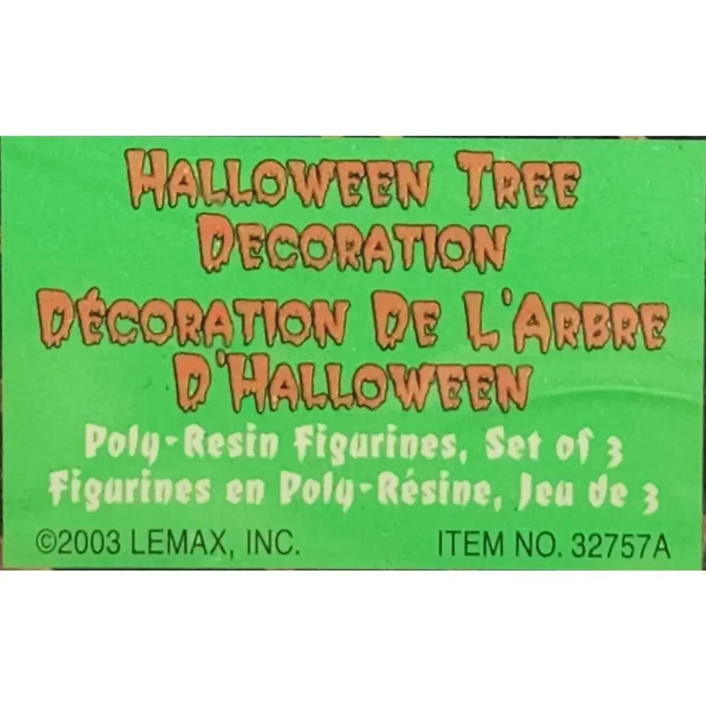 Lemax Spooky Town Trio Halloween Tree Decoration #32757A Retired